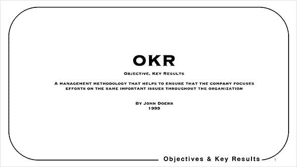 Google OKR Presentation John Doerr
