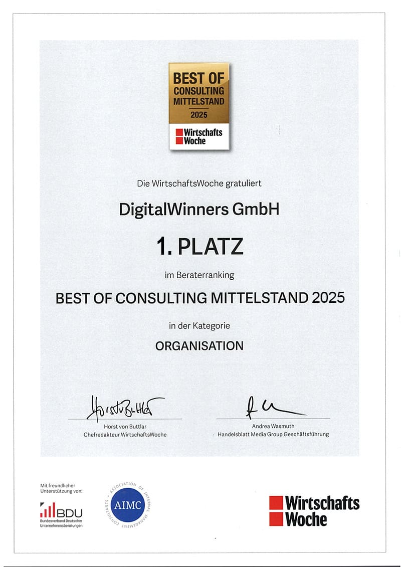 Best of Consulting Award 2025