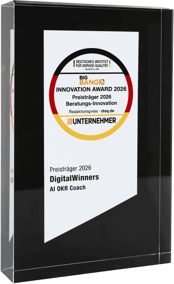 BIG BANG Innovation Award 2026 – Beratungs-Innovation für AI OKR Coach
