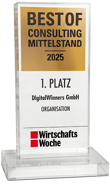 Best of Consulting Mittelstand 2025 – 1. Platz DigitalWinners GmbH